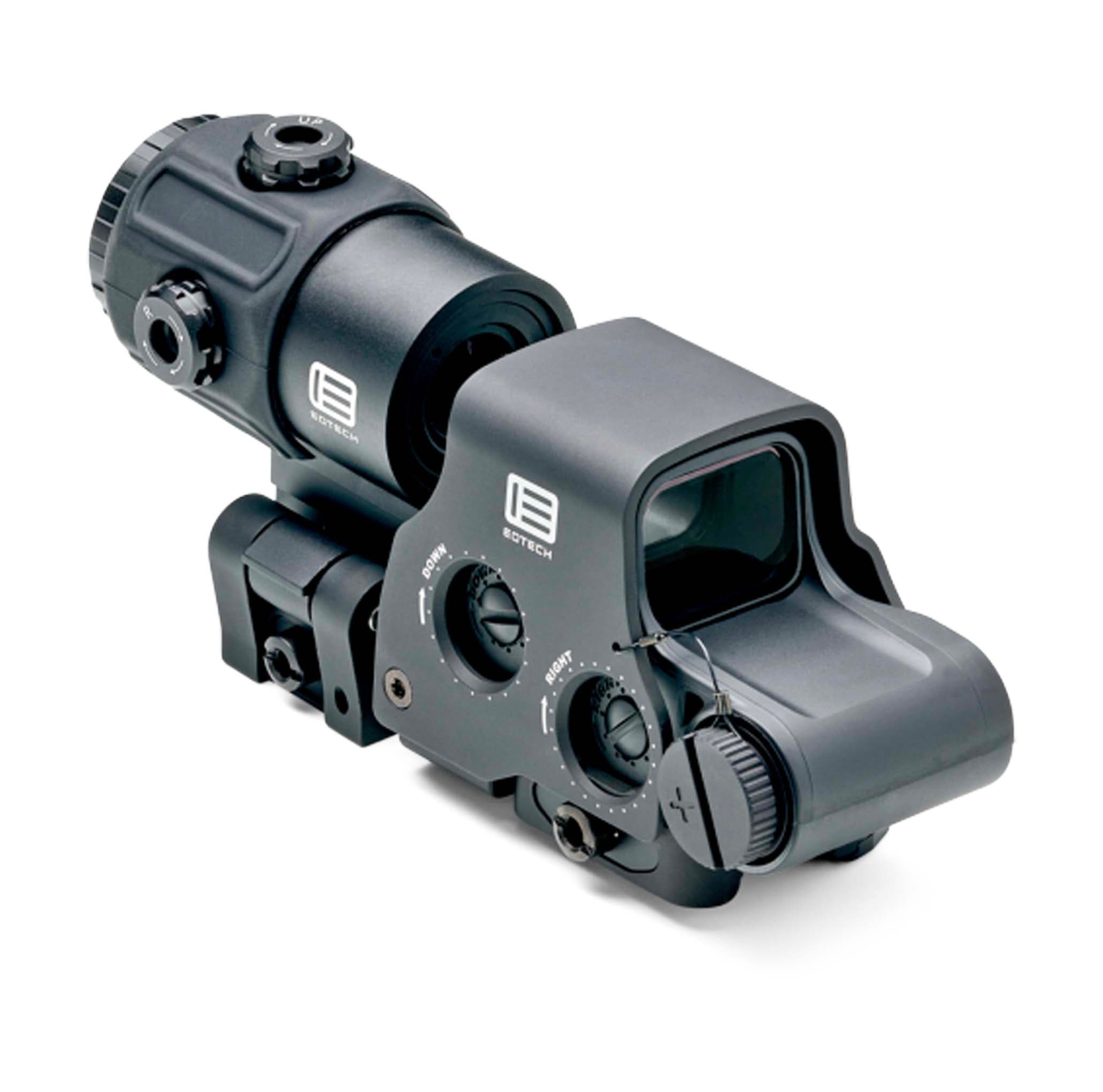 EOTECH EXPS3-0 Holographic Sight, Red 68 MOA Ring with 1 MOA Dot Reticle + G33 3X Magnifier - Black