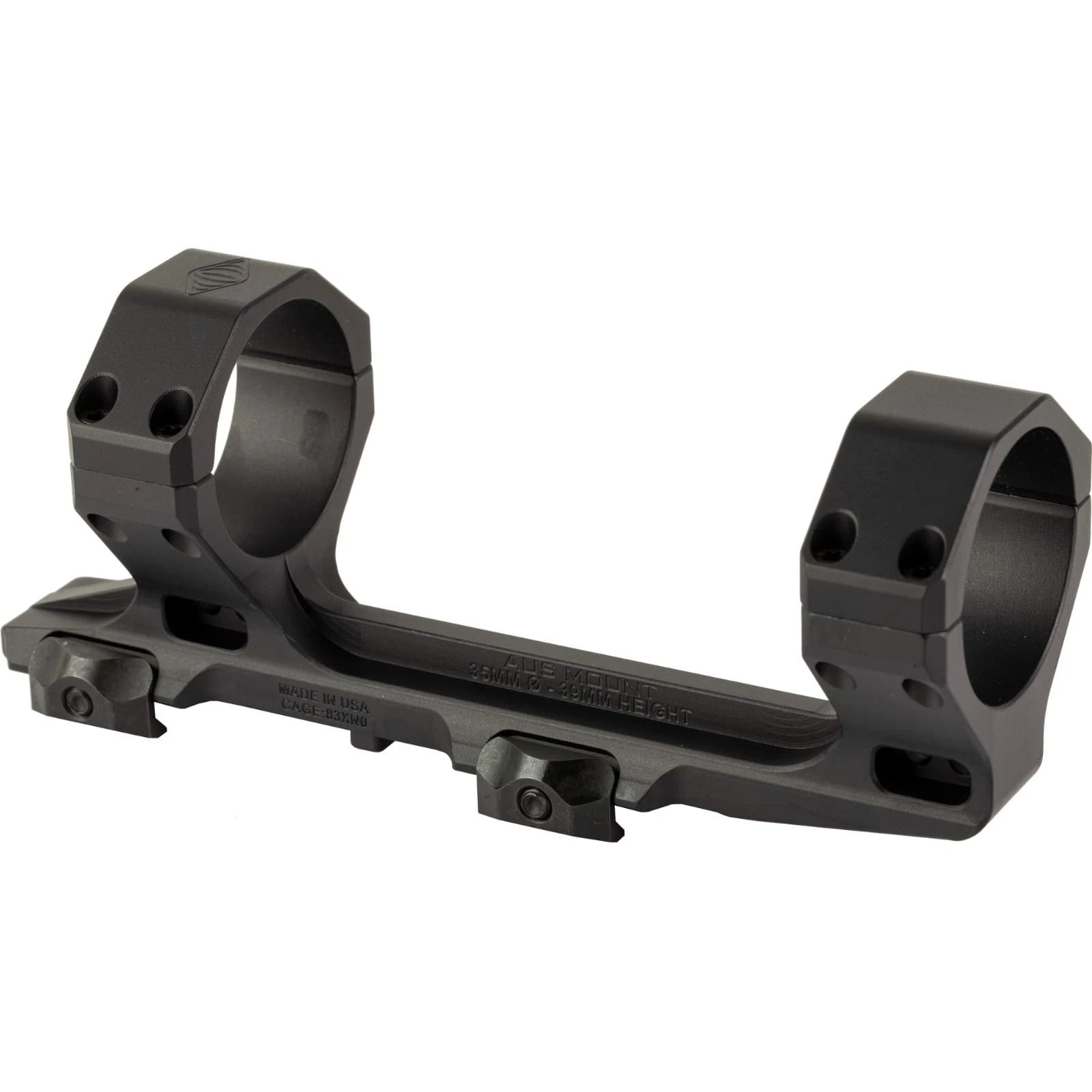 Reptilia AUS Mount 35mm, Anodized Black, 1.54″ Bore Height – 100-156