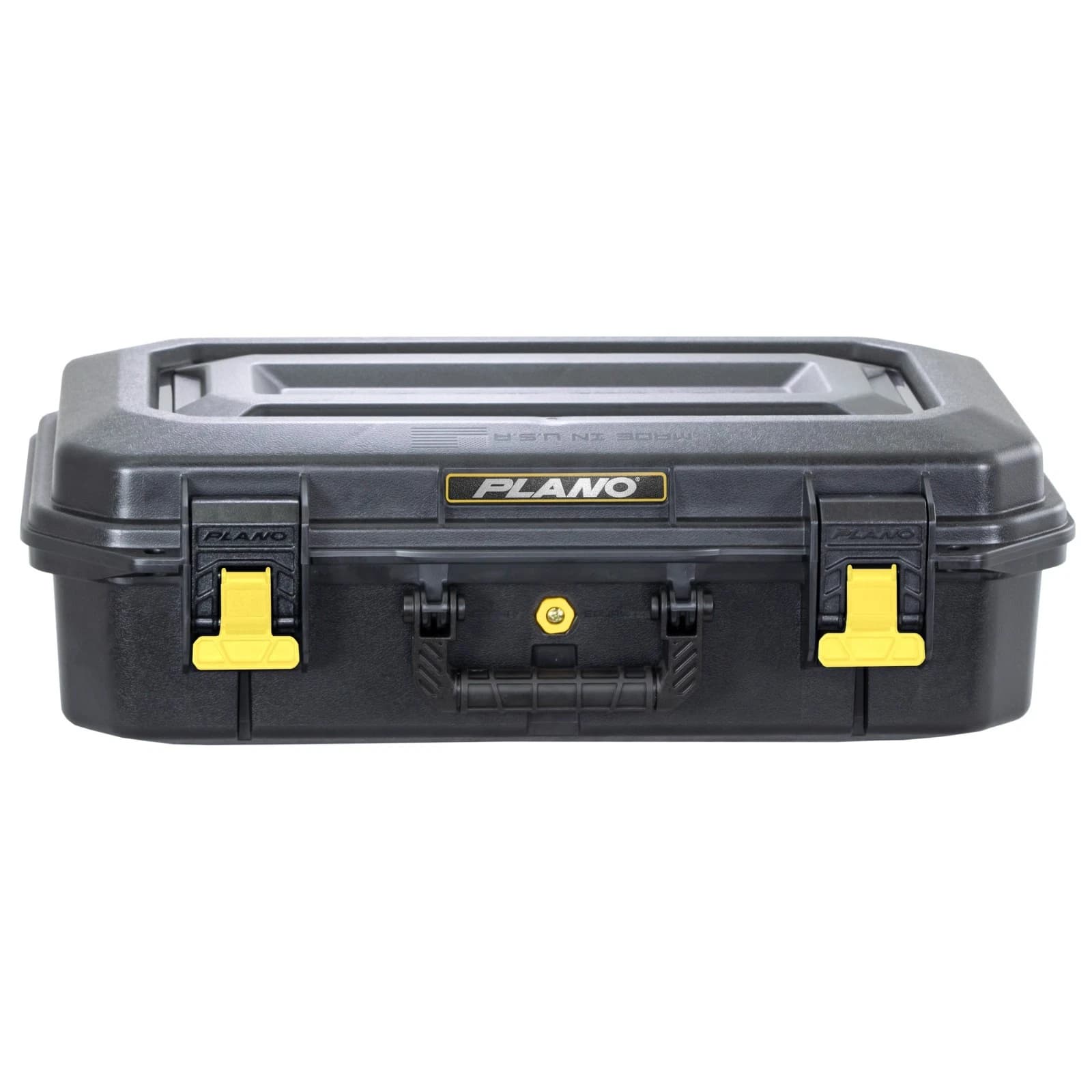 Plano All Weather 2 Pistol Case, 18″x10″x5″, Pluck to Fit Foam, Black and Yellow