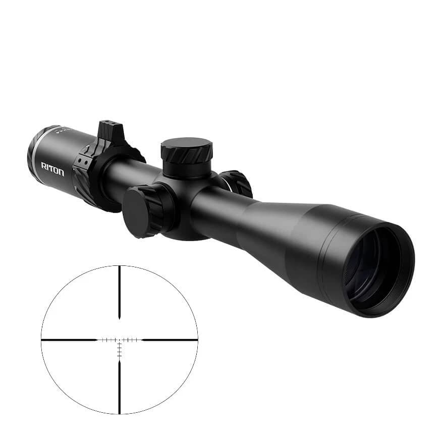 Riton Optics 3X Primal RifleScope 4-16X44mm, 30mm Tube DHR MOA Reticle SFP
