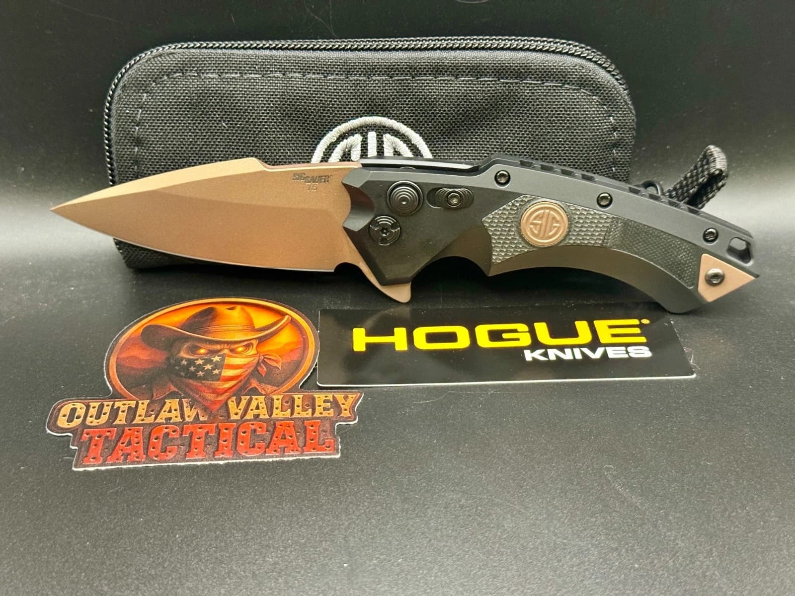 Hogue Sig X5 3.5″ Emperor Scorpion Flipper Folding Knife – Black & FDE (36570)