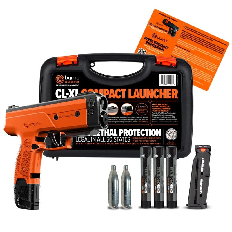 Byrna Technologies CL Universal Kit .61 Caliber 5 + 1 - Orange & Black