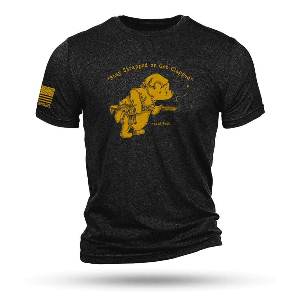 Nine Line Pooh Bear Triblend T-Shirt Black
