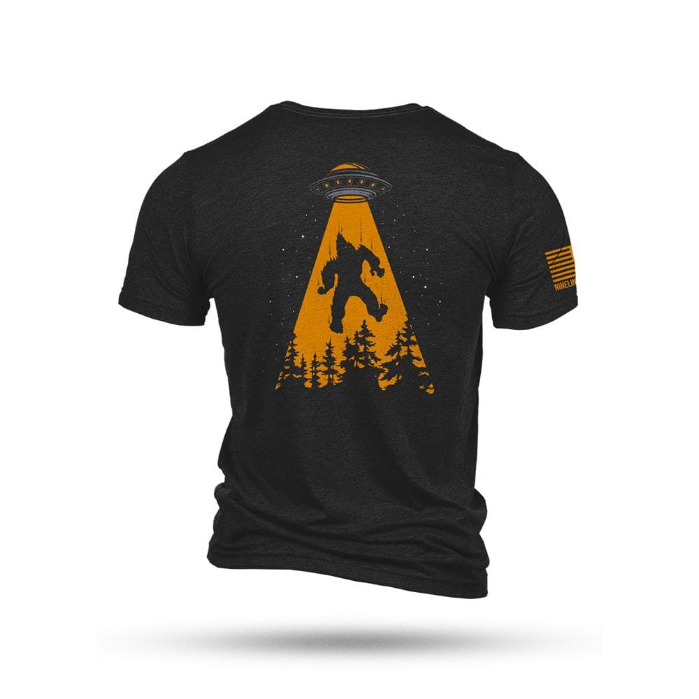 Nine Line UFO Squatch Triblend T-Shirt Black
