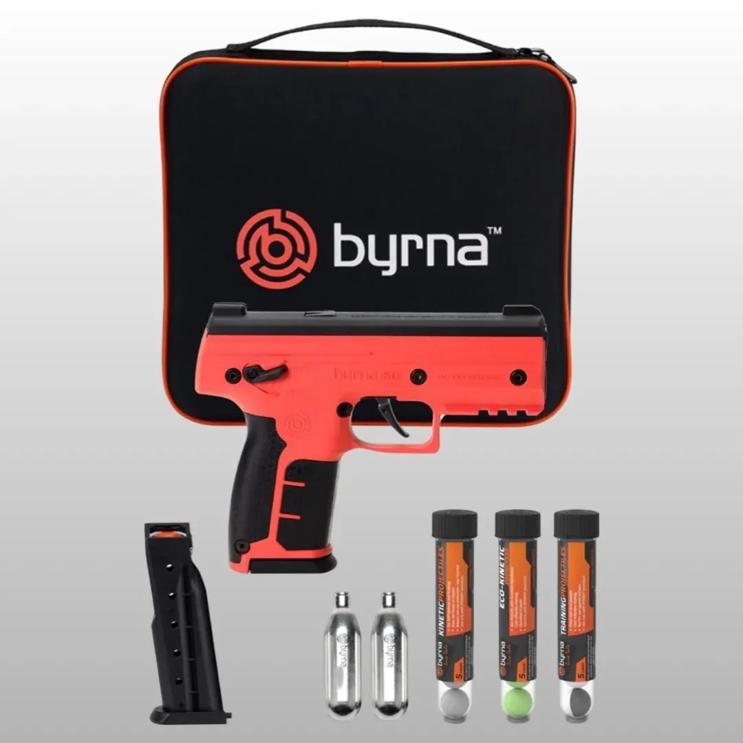 Byrna Technologies SD Kinetic Kit .68 Caliber 5 + 1 - Orange & Black