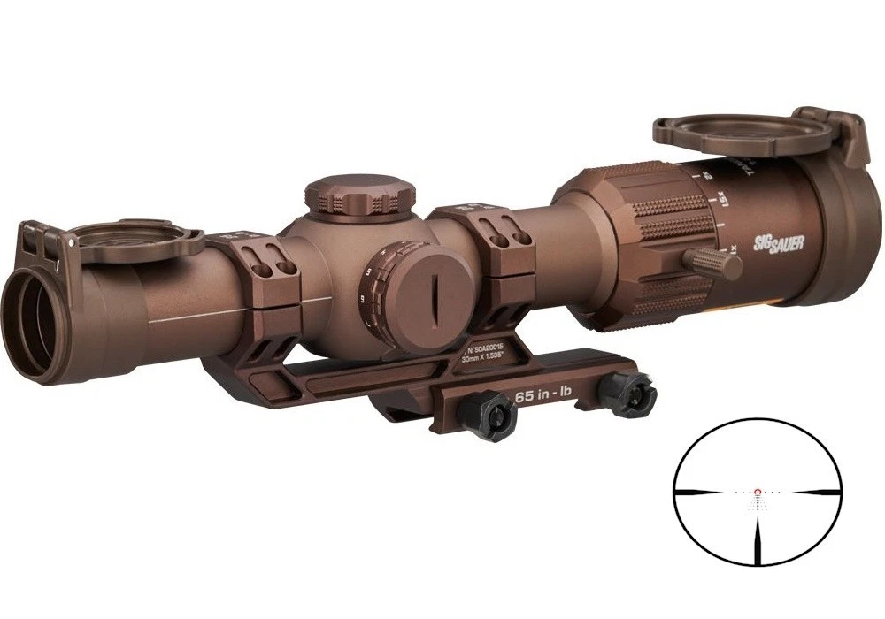 Sig Sauer TANGO-MSR 1-6x24mm Illuminated Red MSR BDC6 Reticle COYOTE – SOTM61200