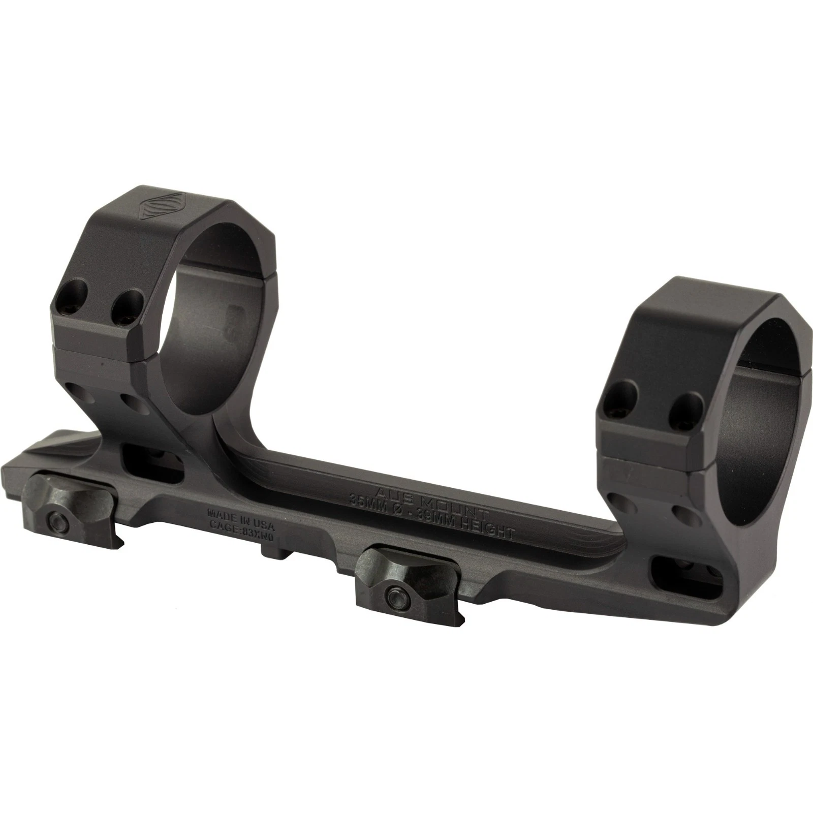Reptilia AUS Mount 35mm, Anodized Black, 1.54″ Bore Height – 100-156