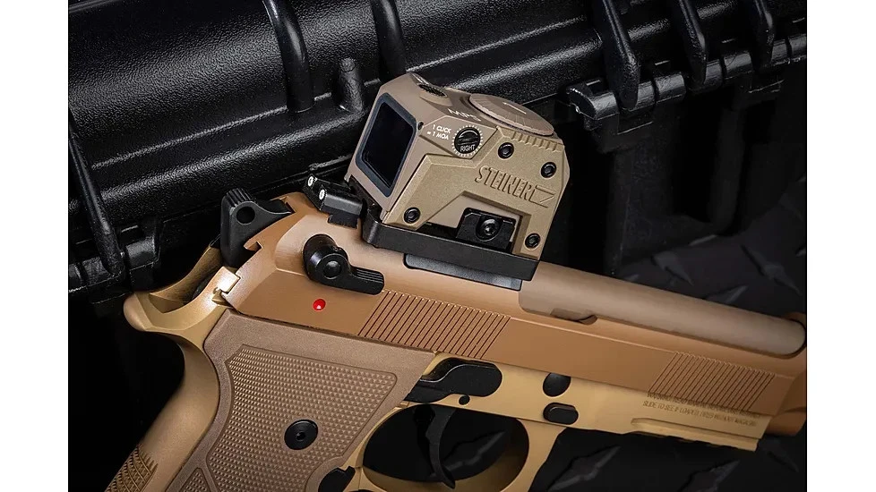 Steiner MPS Micro Red Dot Sight 3.3 MOA Enclosed Optic, ACRO Footprint FDE