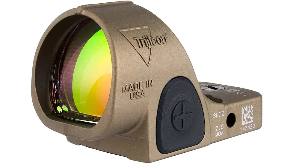 Trijicon SRO Sight Adjustable LED 2.5 MOA Red Dot – Coyote Brown Anodized