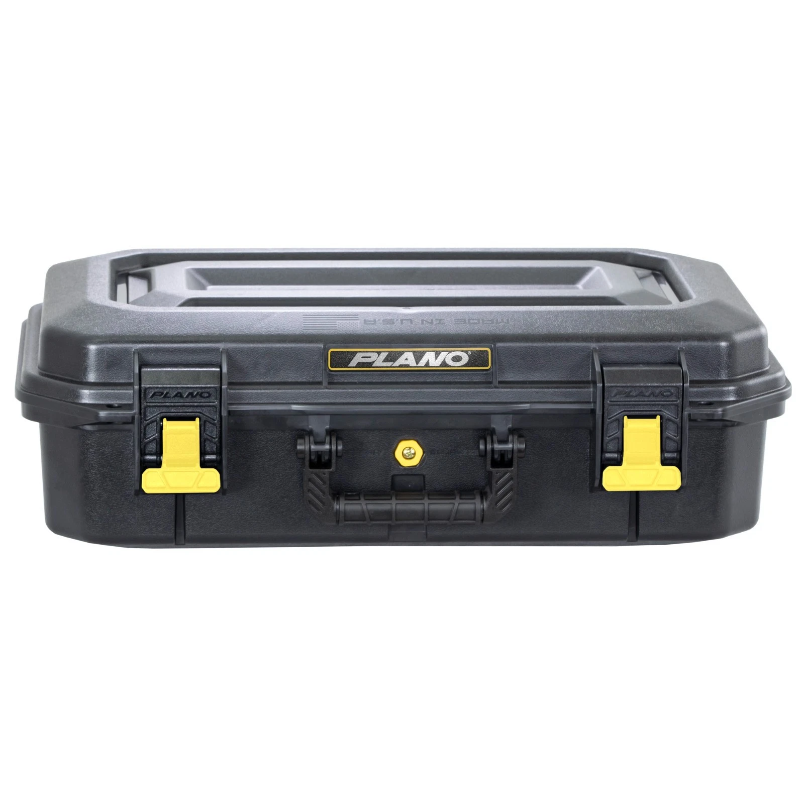 Plano All Weather 2 Pistol Case, 18″x10″x5″, Pluck to Fit Foam, Black and Yellow