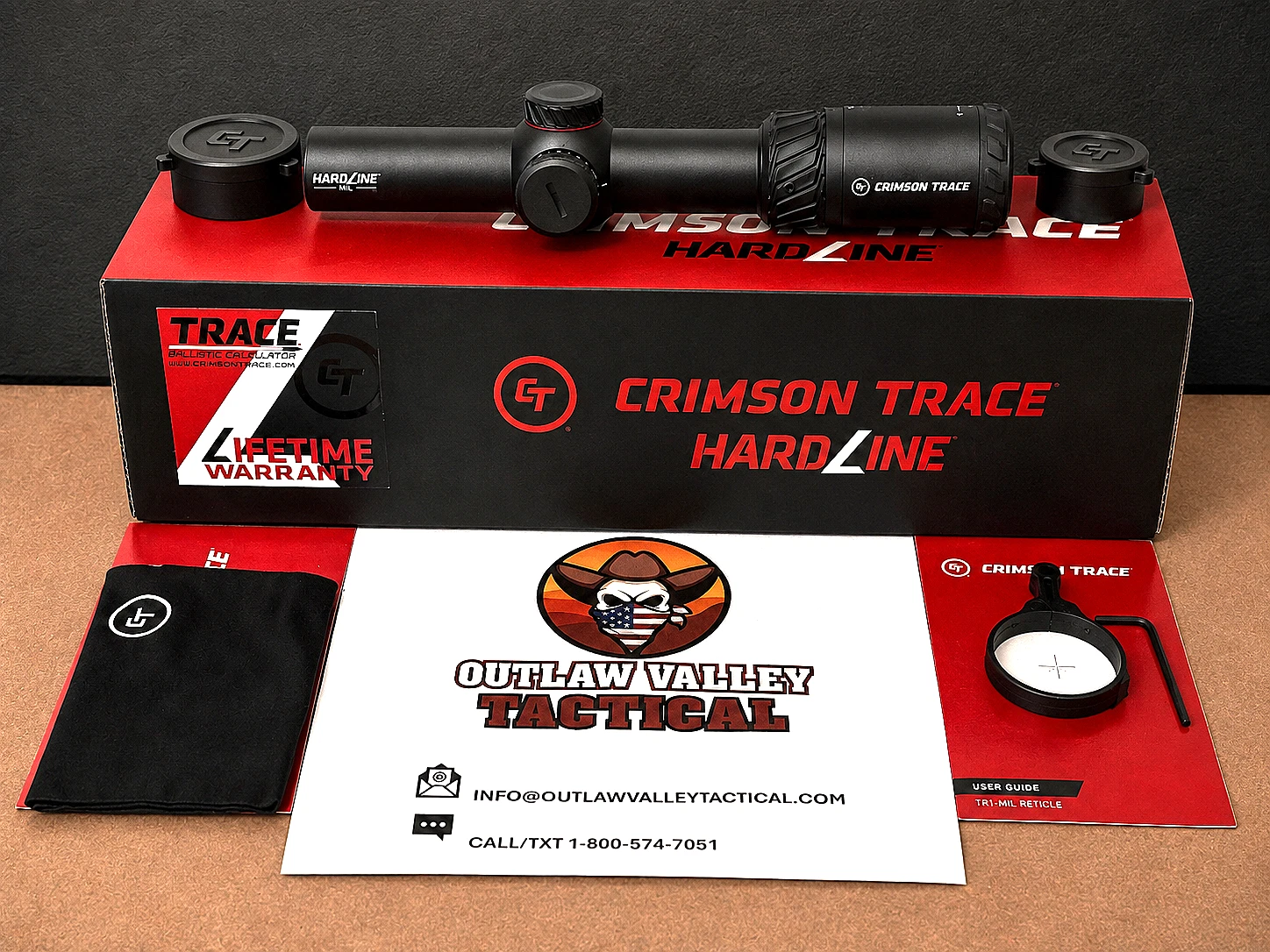 Crimson Trace Hardline Pro 1-6X24MM | SFP | TR1-MIL Illuminated Reticle