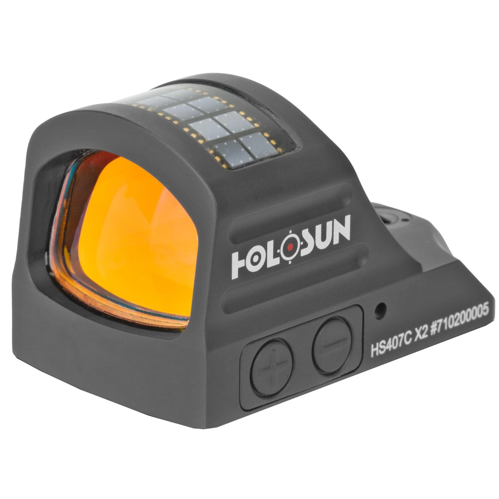 Holosun 407C-RD-X2 Red 2 MOA Dot, Side load battery, Solar Failsafe HS407C-RD