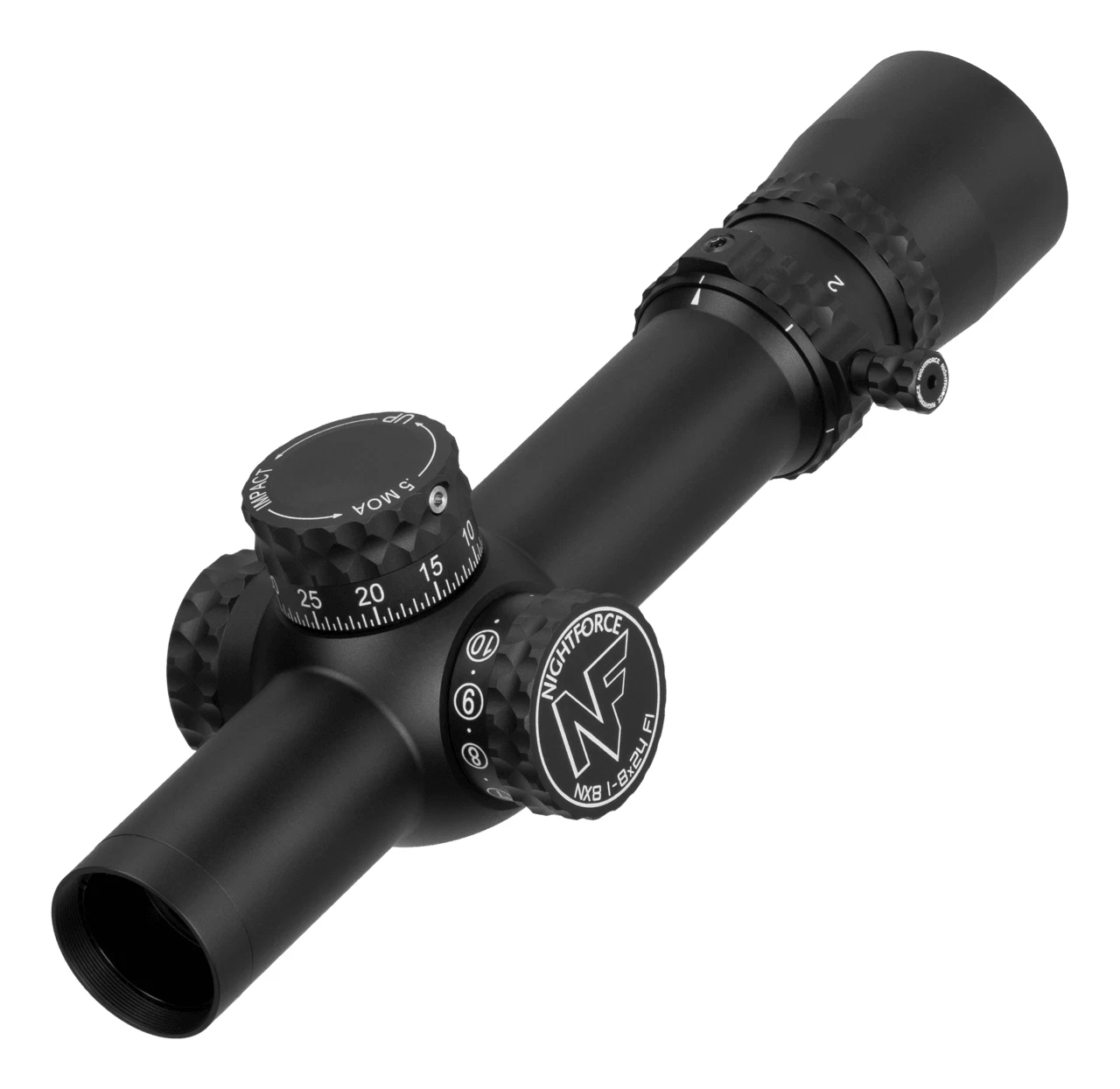 Nightforce NX8 1-8x24mm Rifle Scope – C599 Illuminated .2 Mil-Radian PTL FC-MIL