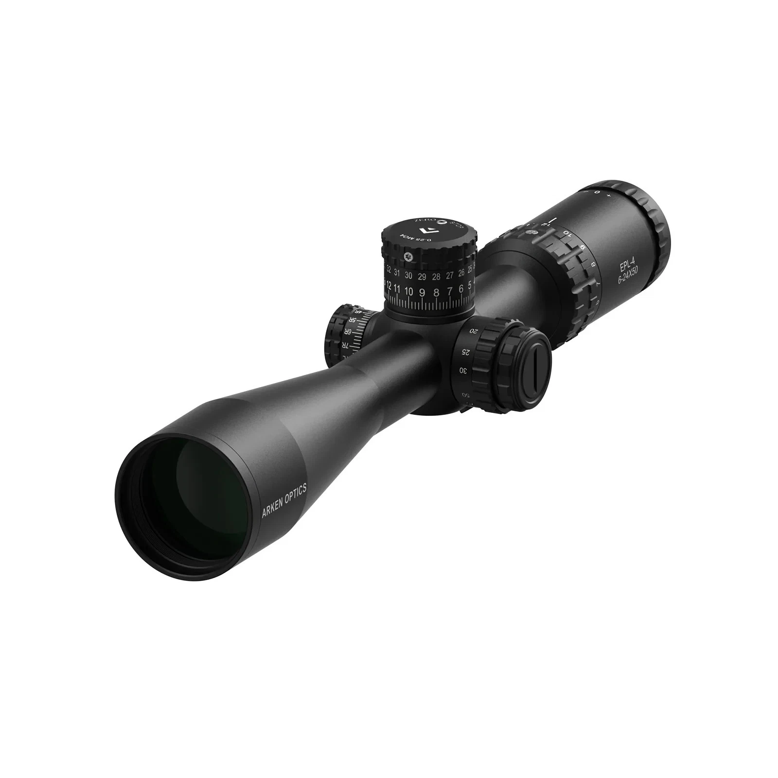 Arken Optics EPL-4 6-24X50 FFP VPR MOA Illuminated Reticle with Zero Stop – 30mm
