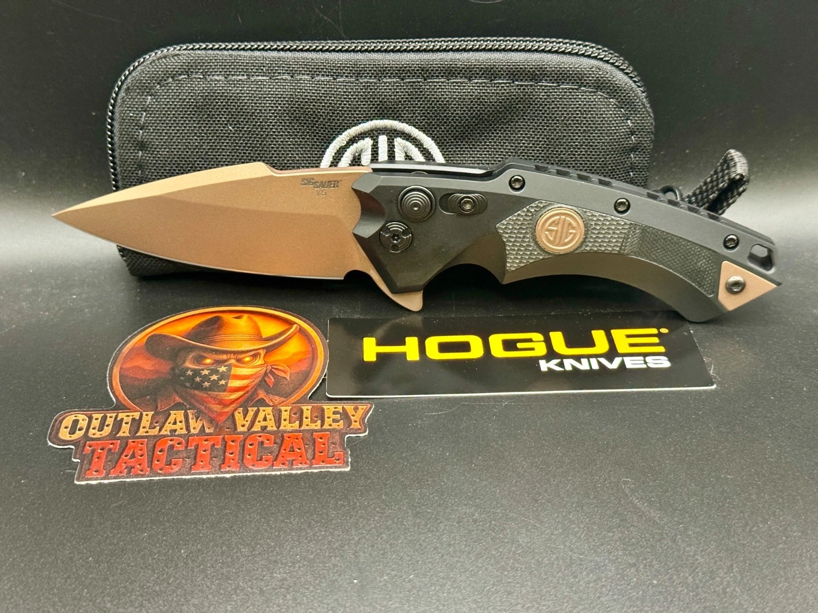 Hogue Sig X5 3.5″ Emperor Scorpion Flipper Folding Knife – Black & FDE (36570)