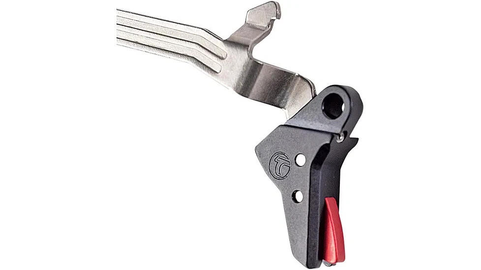 Timney Triggers Alpha Competition Trigger, Fits Glock Gen 6 17/19/45 Black & Red