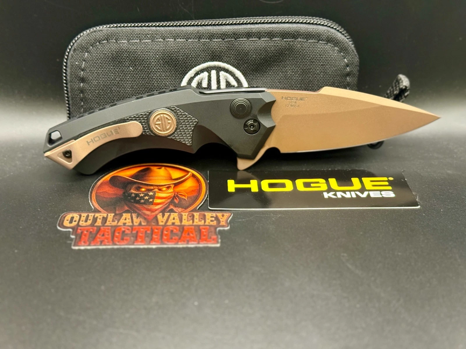 Hogue Sig X5 3.5″ Emperor Scorpion Flipper Folding Knife – Black & FDE (36570)
