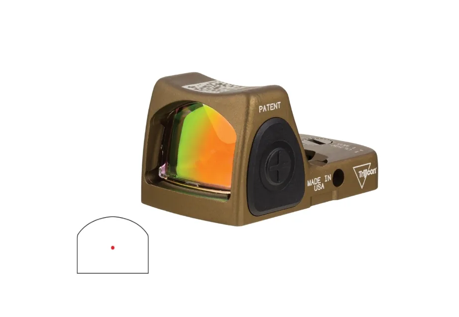 RMR Type 2 Adjustable LED 3.25 MOA Red Dot Coyote Brown