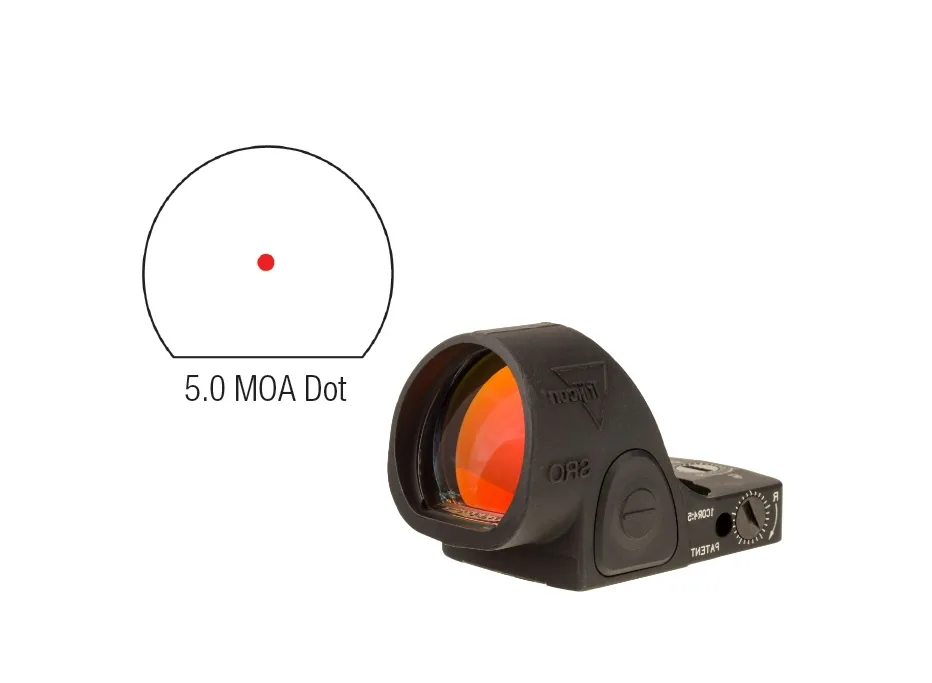 SRO Adjustable LED 5 MOA Red Dot